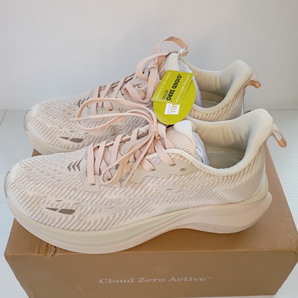 NWT Hawkwell Cloud Zero Active Womens Running Shoes Beige Knit XP9501 Size 8 NEW - Picture 4 of 10